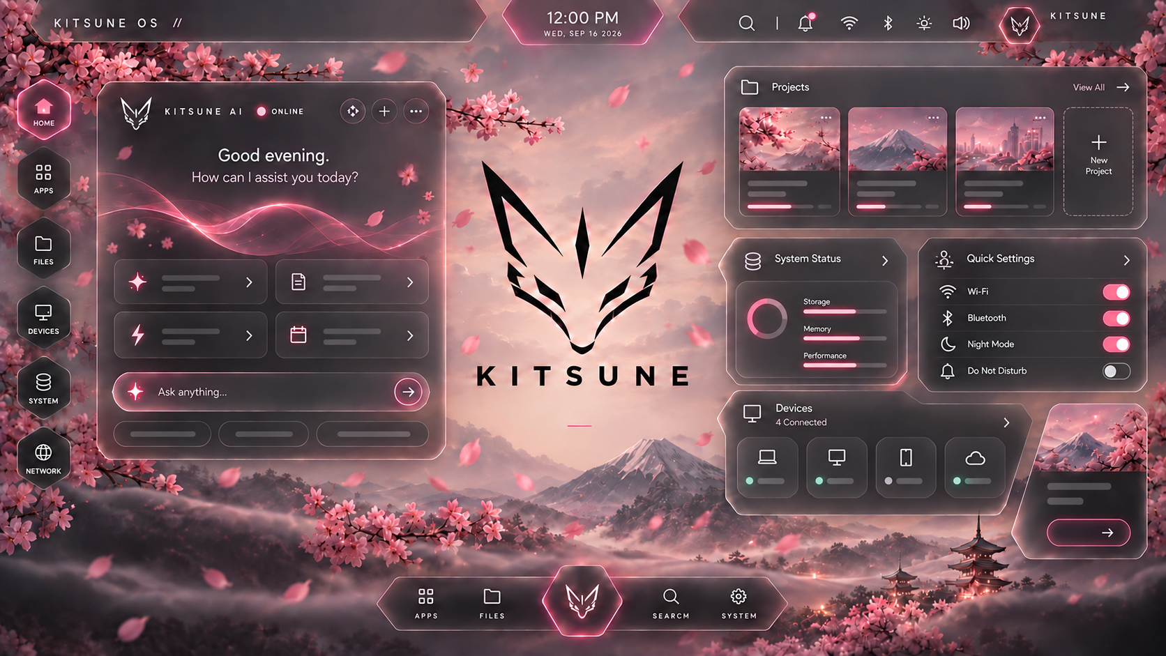 Kitsune OS Sakura developer preview